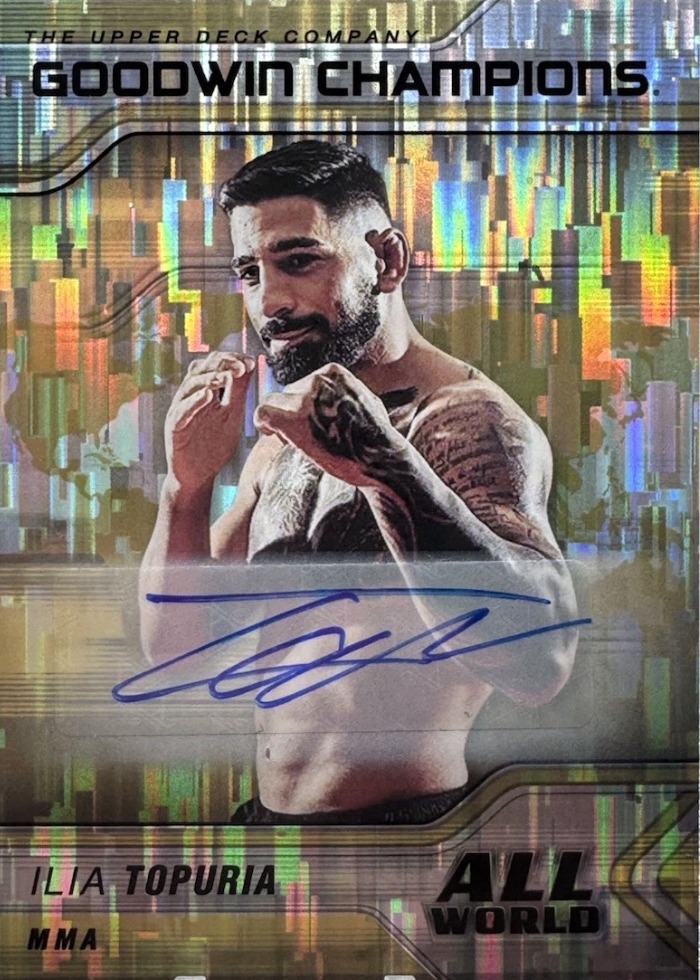 2023 Goodwin Champions Autograph Gold Ilia Topuria #AW-5