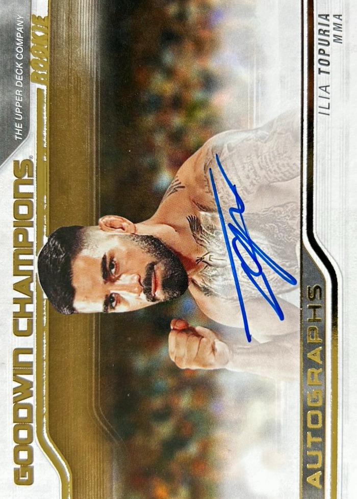 2023 Goodwin Champions Autograph Horizontal Ilia Topuria #HA-IT SP