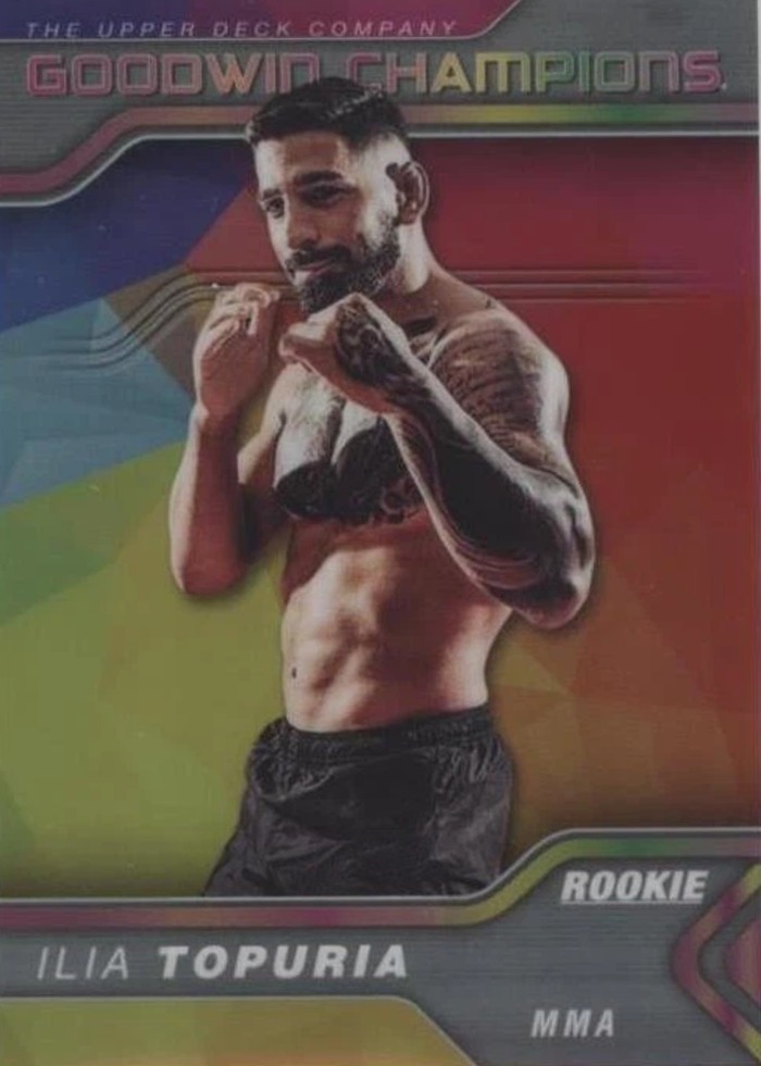 2023 Goodwin Champions Rainbow Color Wheel Ilia Topuria #P49