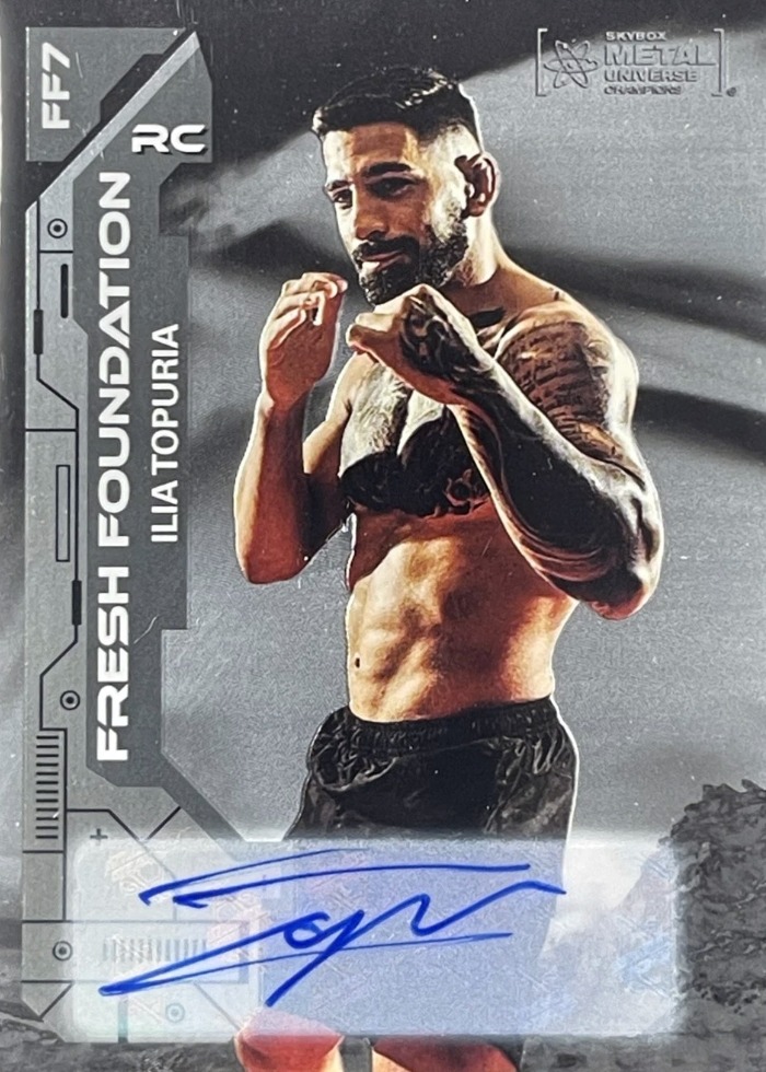 2023 Metal Universe Champions Autoghraph Ilia Topuria #FF7 /99