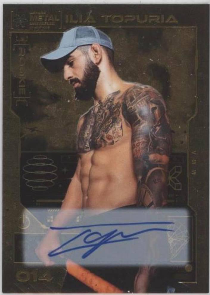 2023 Metal Universe Champions Autograph Gold Ilia Topuria #14 /25