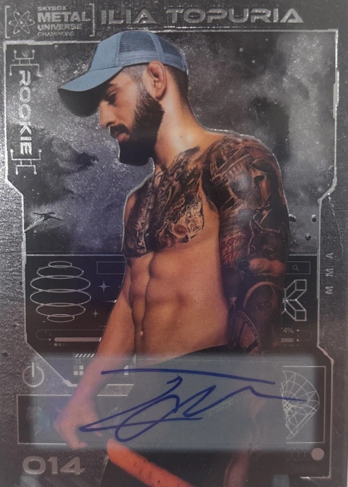 2023 Metal Universe Champions Autograph Silver Ilia Topuria #14