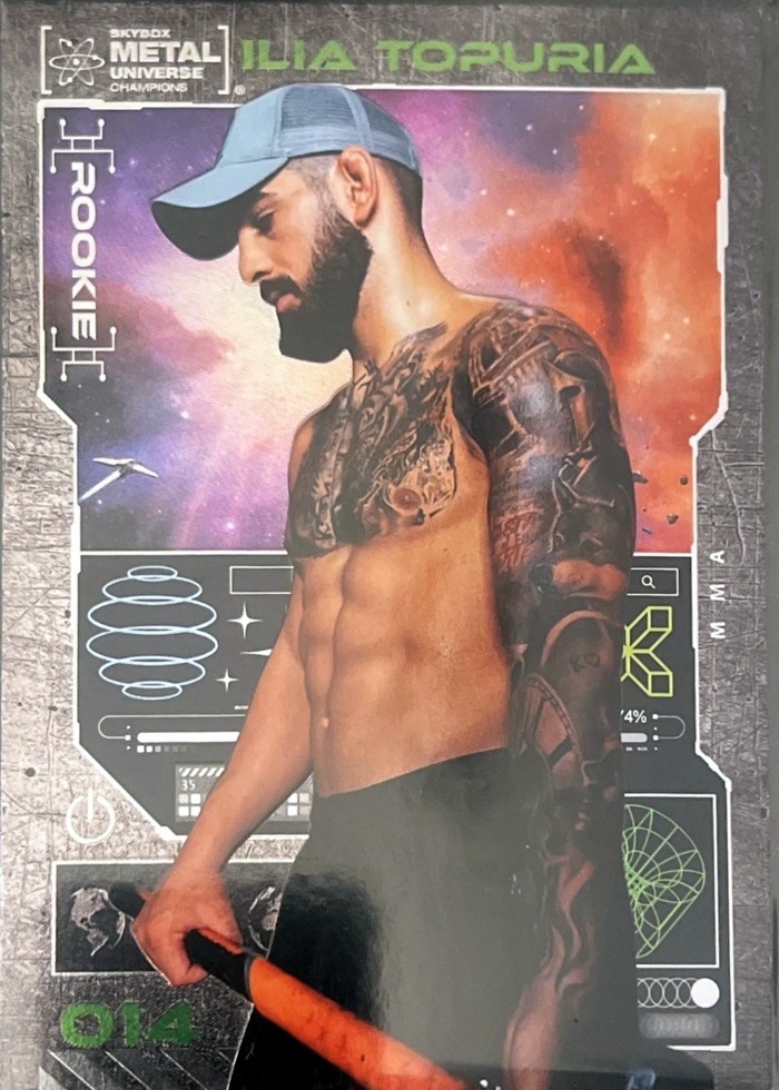 2023 Metal Universe Champions Base (Multi-Color) Ilia Topuria #14