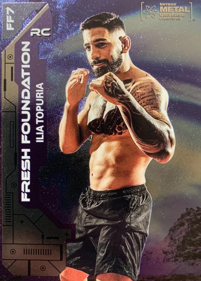 2023 Metal Universe Champions Base (Purple/Silver) Ilia Topuria #FF7
