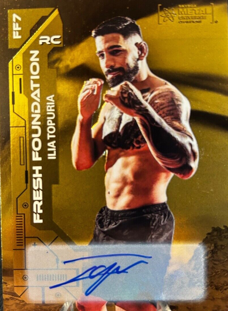 2023 Metal Universe Champions Gold Autoghraph Ilia Topuria #FF7 /10