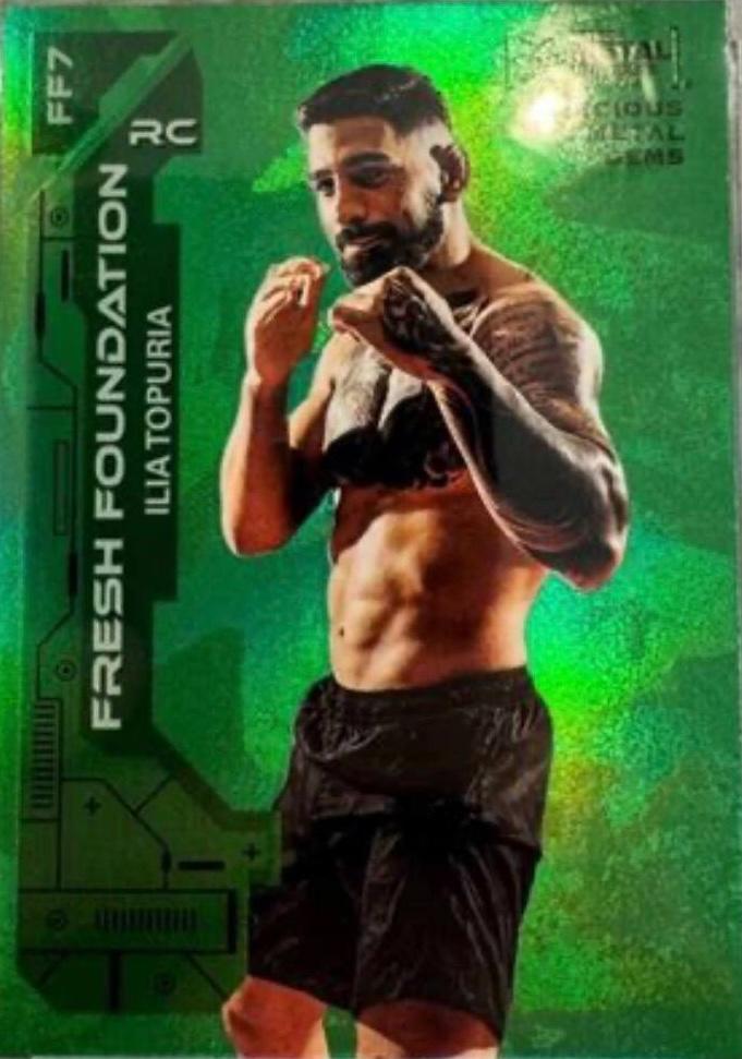 2023 Metal Universe Champions Green Precious Metal Gems Ilia Topuria #FF7 /10