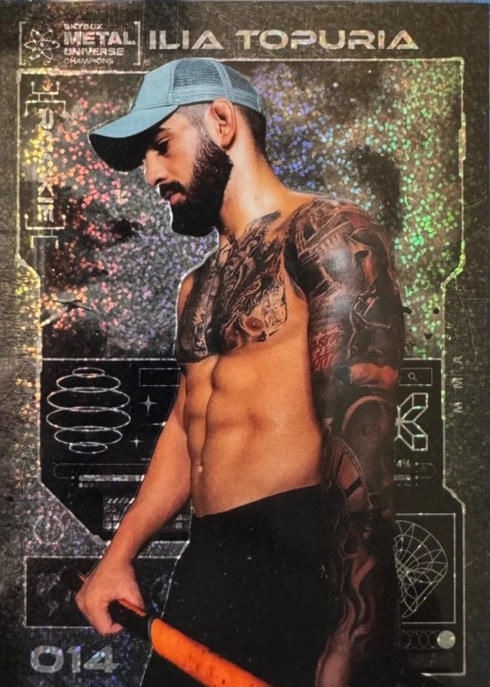 2023 Metal Universe Champions Silver Dots Ilia Topuria #14 /299
