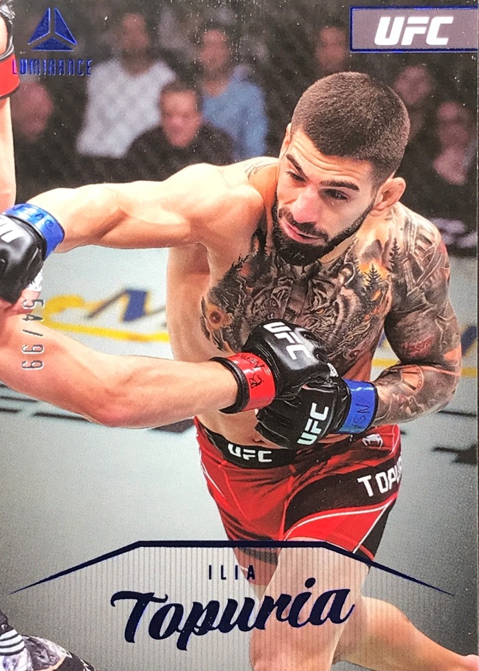 2023 Panini Chronicles UFC Blue Ilia Topuria #154 /99