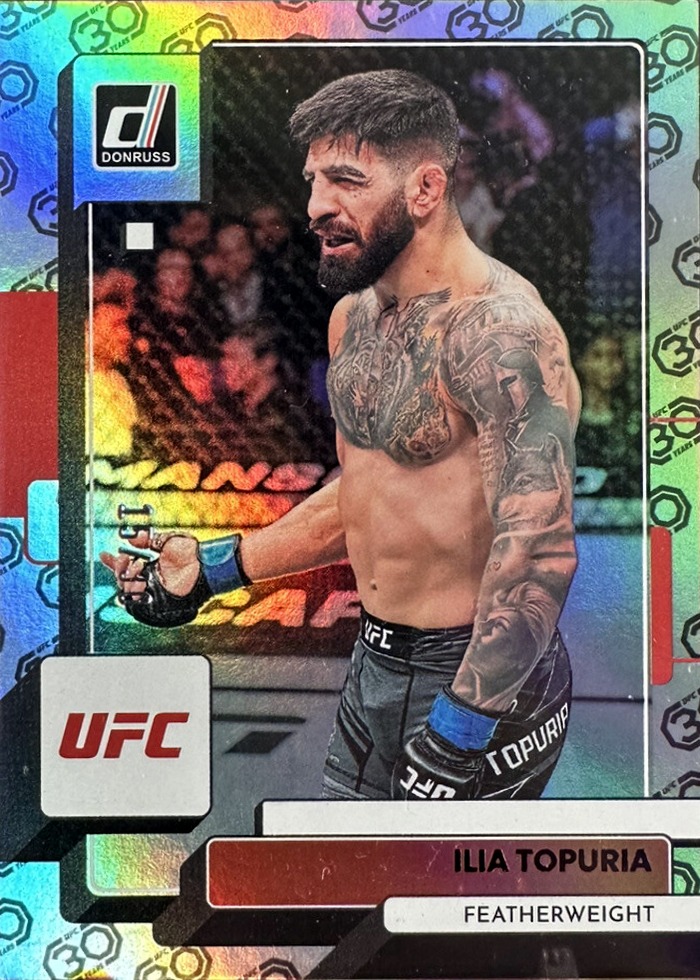 2023 Panini Donruss UFC Holo 30th Anniversary Ilia Topuria #72 /30