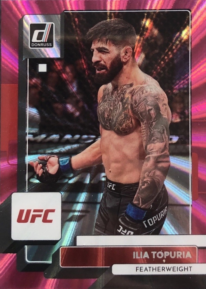 2023 Panini Donruss UFC Pink Holo Laser Ilia Topuria #72