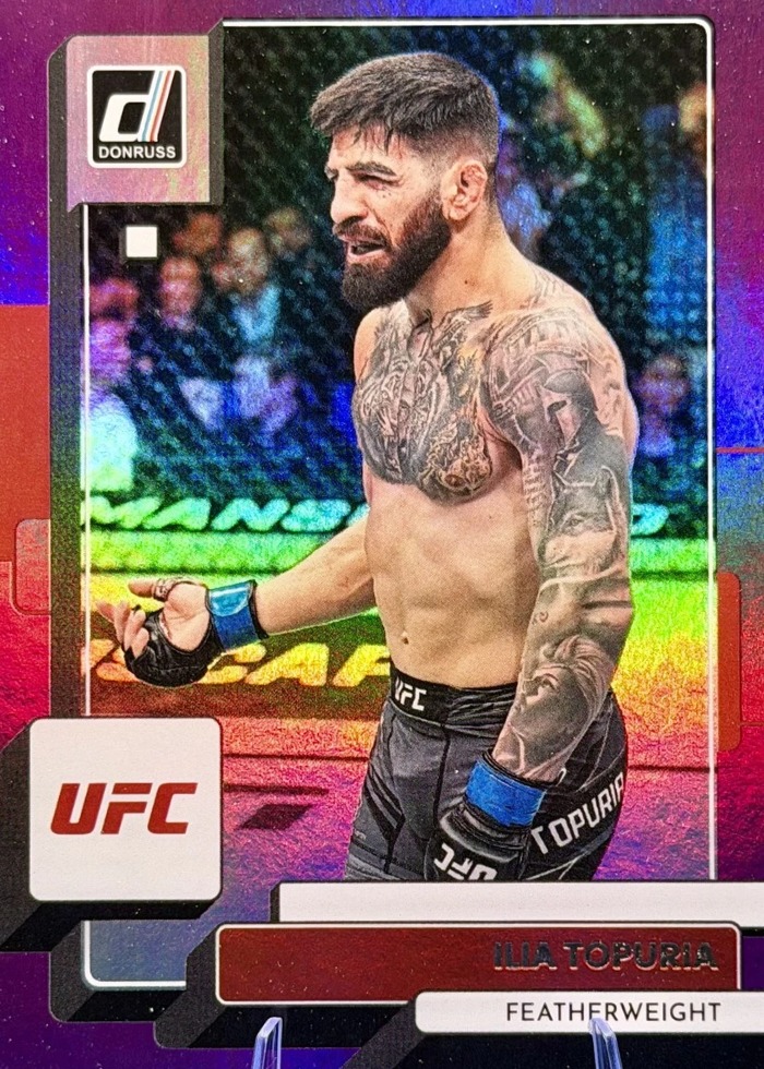 2023 Panini Donruss UFC Purple Flood Ilia Topuria #72