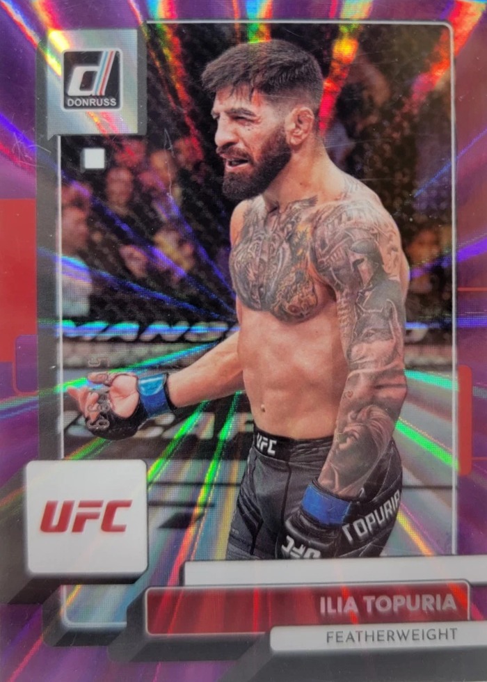 2023 Panini Donruss UFC Purple Holo Laser Ilia Topuria #72 /99
