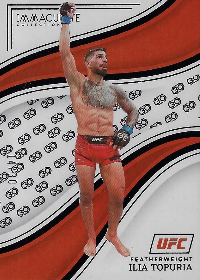 2023 Panini Immaculate UFC 30th Anniversary Ilia Topuria #47 /30