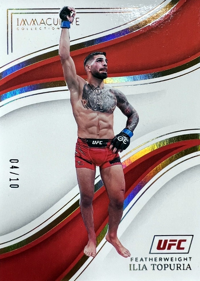 2023 Panini Immaculate UFC Gold Foil Ilia Topuria #47 /10