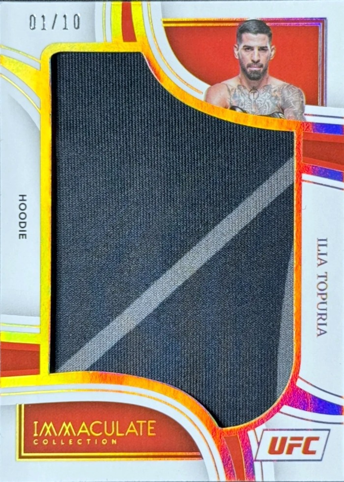 2023 Panini Immaculate UFC Hoodie Ilia Topuria #JM-ITP /10