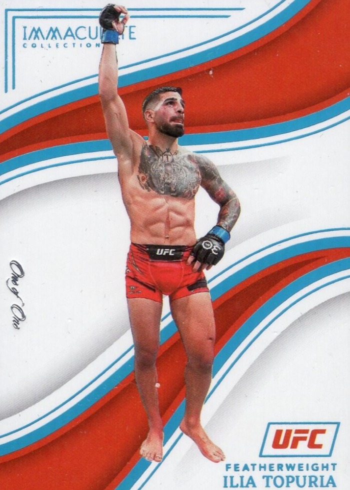 2023 Panini Immaculate UFC Platinum Foil Ilia Topuria #47 /1