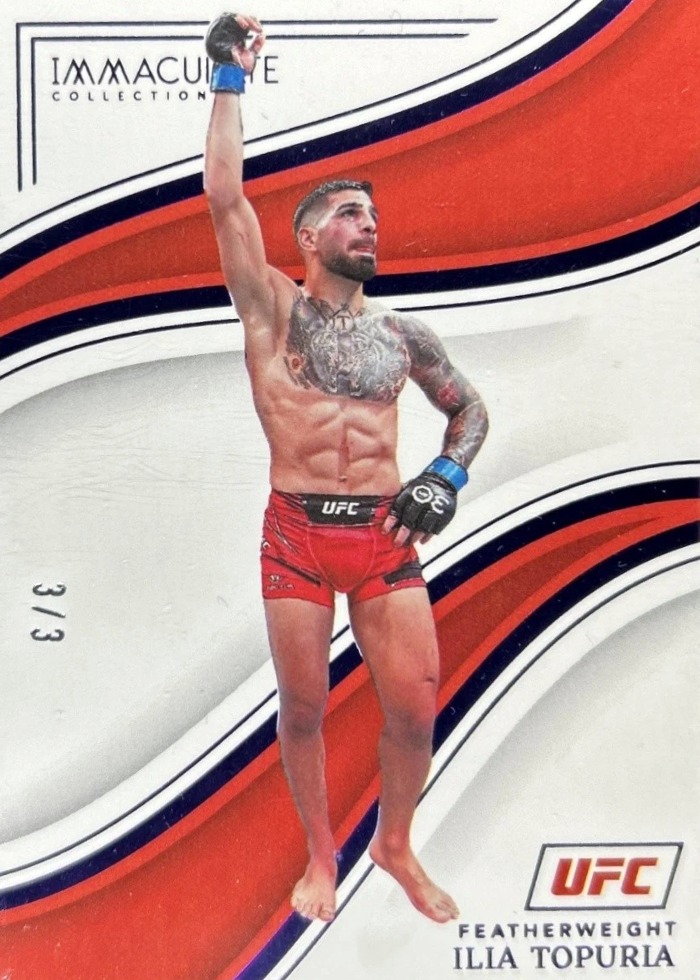 2023 Panini Immaculate UFC Purple Foil Ilia Topuria #47 /3