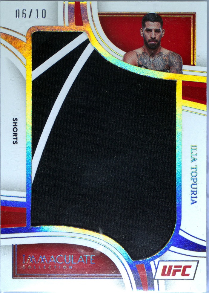 2023 Panini Immaculate UFC Shorts Ilia Topuria #JM-ITP /10
