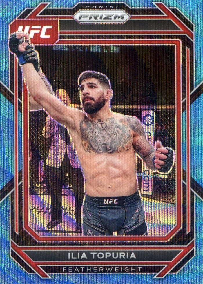 2023 Panini Prizm UFC Blue Wave Ilia Topuria #167