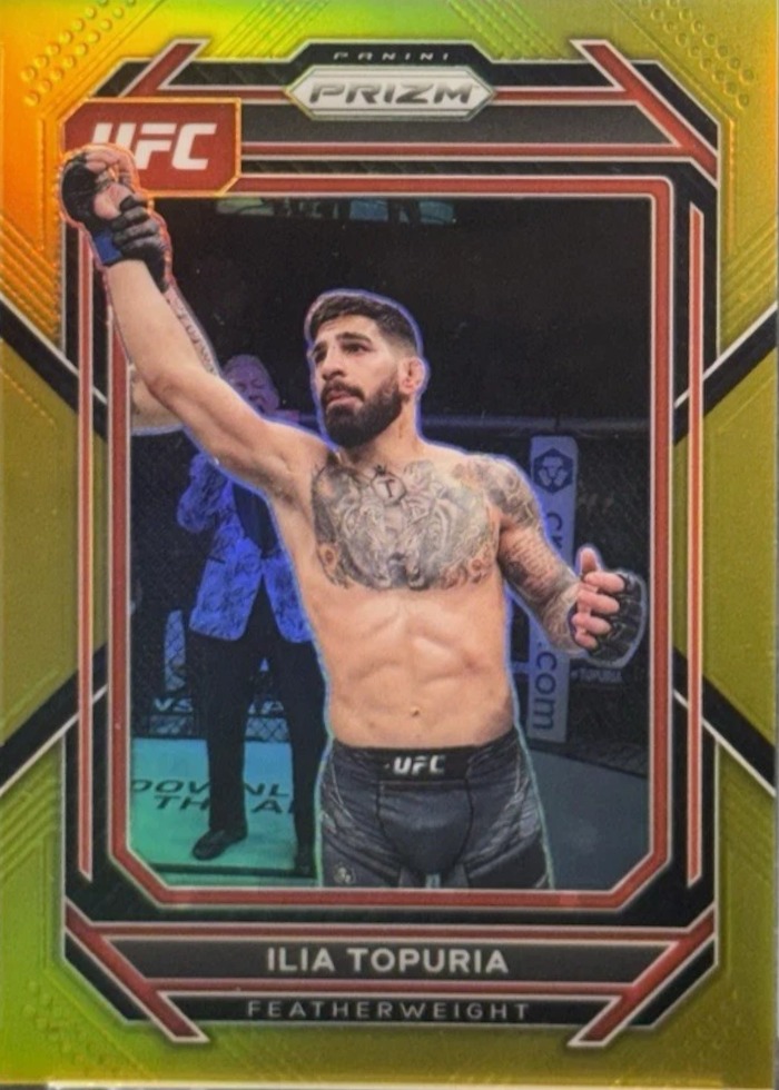 2023 Panini Prizm UFC Gold Ilia Topuria #167 /10