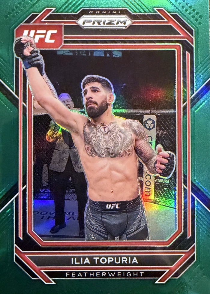 2023 Panini Prizm UFC Green Ilia Topuria #167