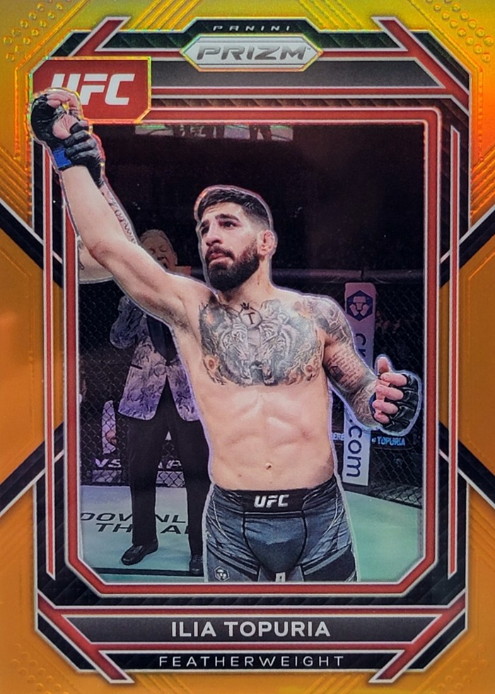 2023 Panini Prizm UFC Orange Ilia Topuria #167 /99