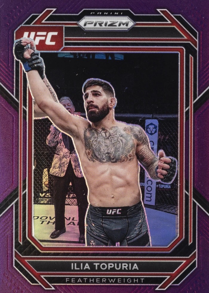 2023 Panini Prizm UFC Purple Prizm Ilia Topuria #167 /149