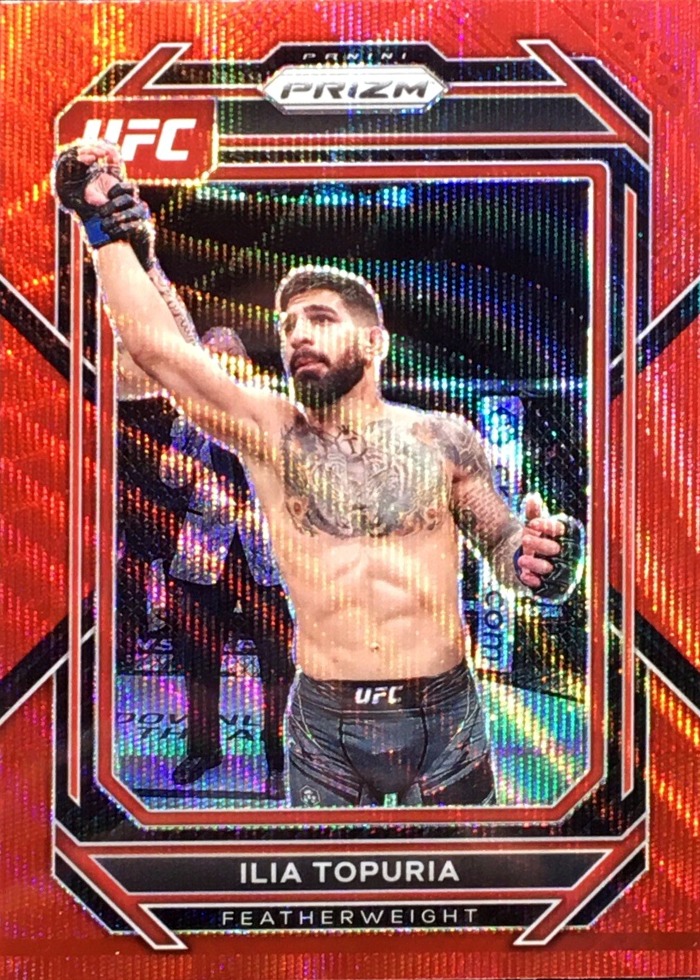 2023 Panini Prizm UFC Ruby Wave Ilia Topuria #167