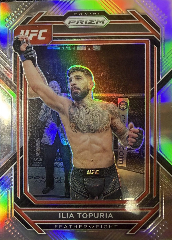 2023 Panini Prizm UFC Silver Rainbow Ilia Topuria #167