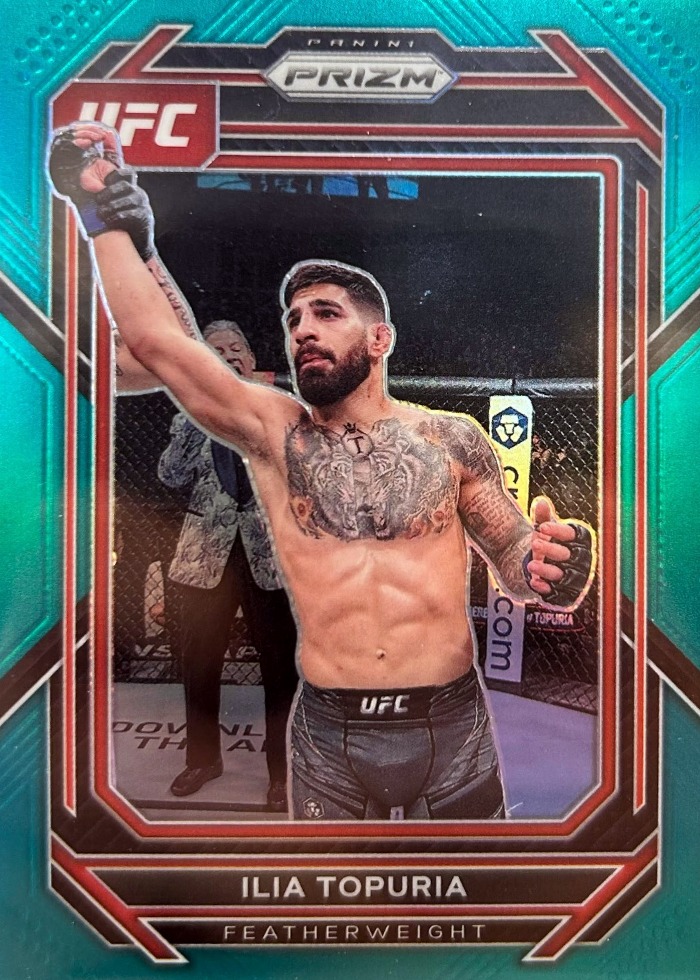 2023 Panini Prizm UFC Teal Ilia Topuria #167 /49