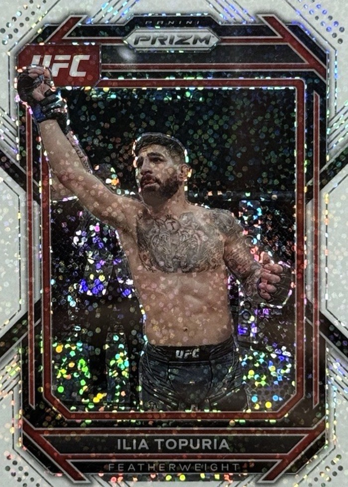 2023 Panini Prizm UFC White Sparkle Ilia Topuria #167 SSP