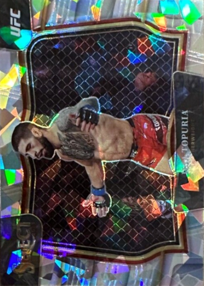 2023 Panini Select UFC Cracked Ice Ilia Topuria #250 /8