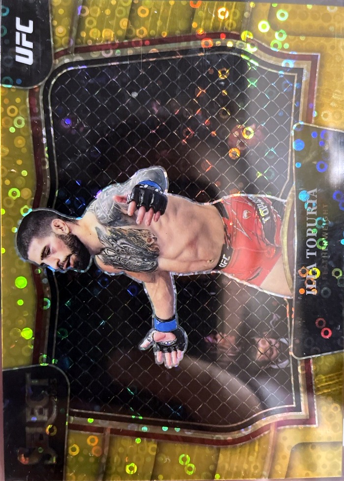 2023 Panini Select UFC Gold Disco Ilia Topuria #250 /10