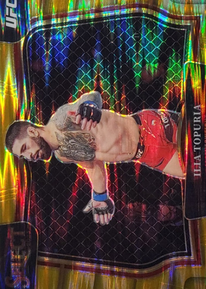 2023 Panini Select UFC Gold Flash Ilia Topuria #250 /10