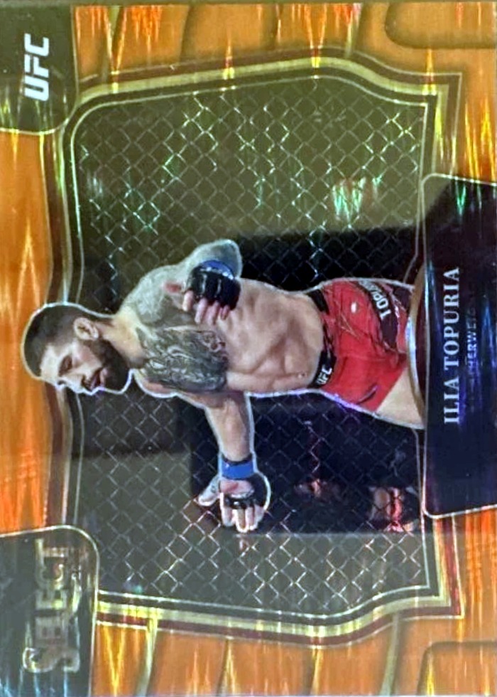 2023 Panini Select UFC Orange Flash Ilia Topuria #250