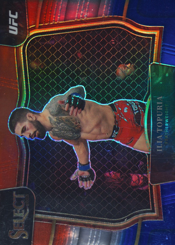 2023 Panini Select UFC Red & Blue Ilia Topuria #250