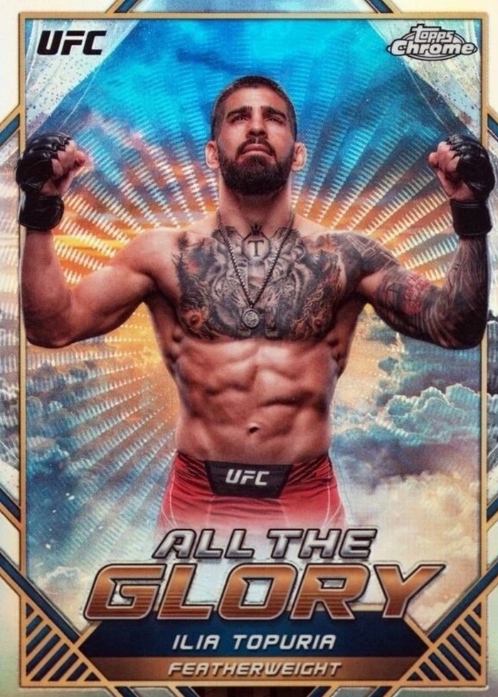 2024 Topps Chrome UFC Refractor Ilia Topuria #ATG-8 SSP