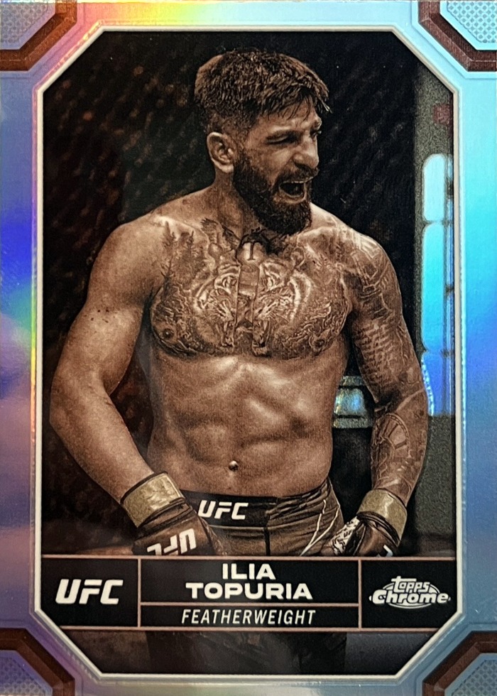 2024 Topps Chrome UFC Sepia Refractor Ilia Topuria #77