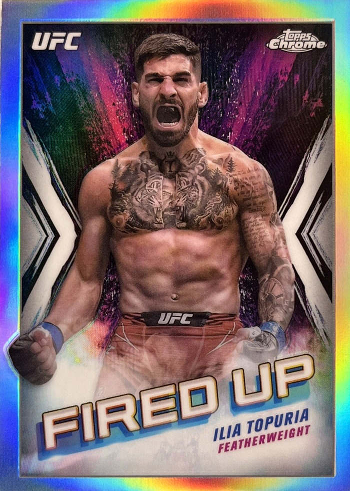 2024 Topps Chrome UFC Silver Refractor Ilia Topuria #FDP-22