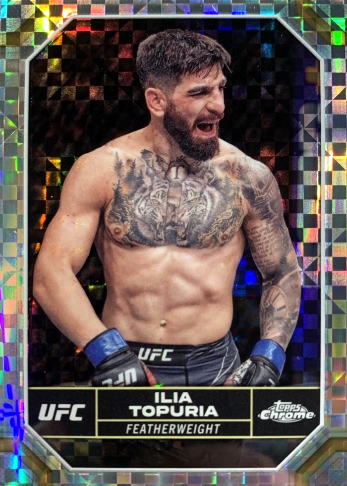 2024 Topps Chrome UFC X-Fractor Ilia Topuria #77