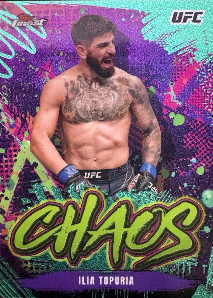 2024 Topps Finest UFC Aqua Glitter Ilia Topuria #CHA-1