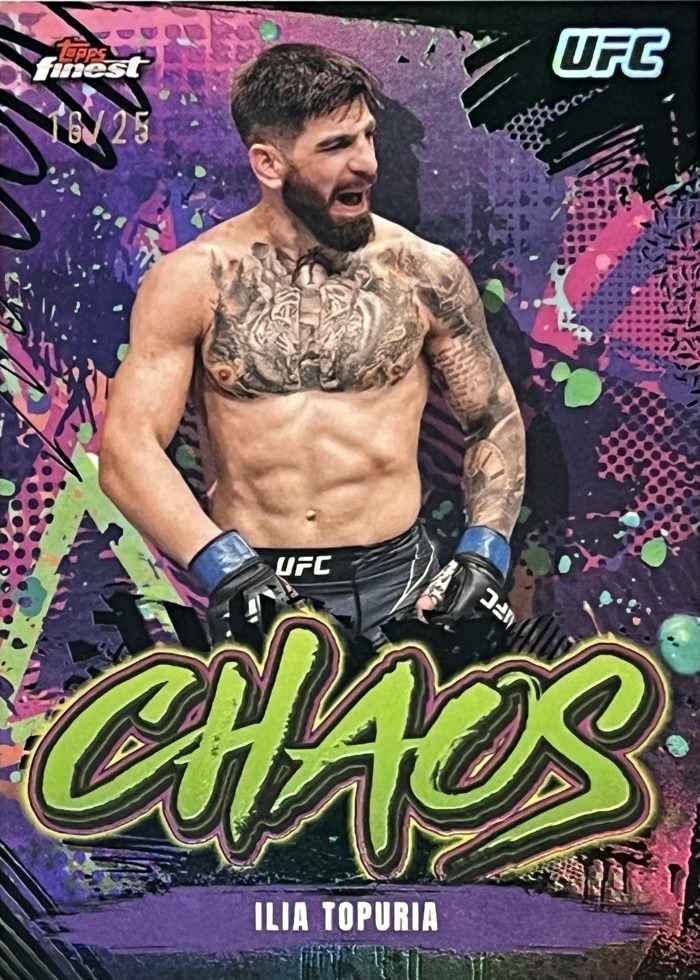 2024 Topps Finest UFC Black Ilia Topuria #CHA-1 /25