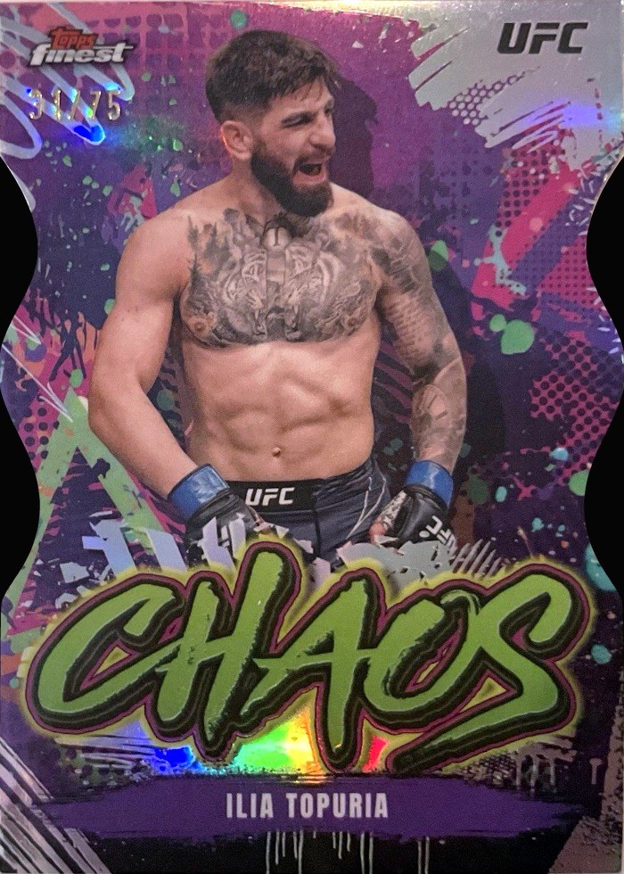 2024 Topps Finest UFC Die-Cut Ilia Topuria #CHA-1 /75