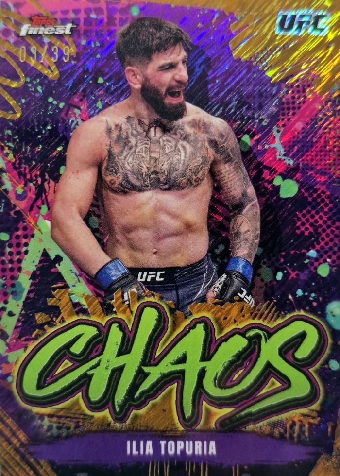 2024 Topps Finest UFC Gold Shimmer Ilia Topuria #CHA-1 /39