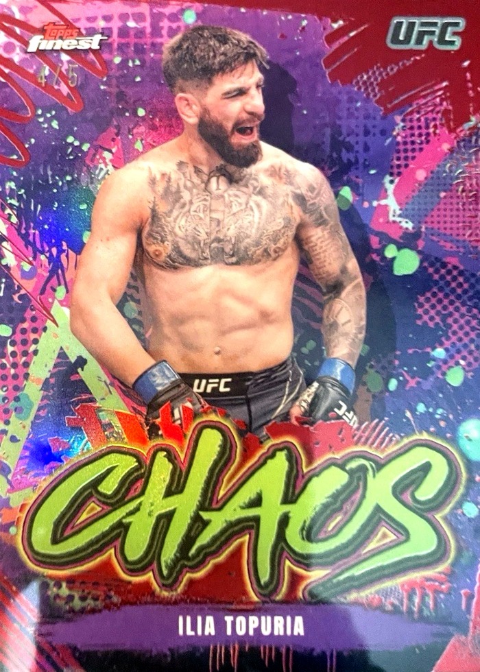 2024 Topps Finest UFC Red Ilia Topuria #CHA-1 /5
