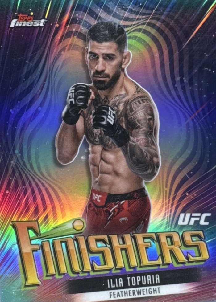 2024 Topps Finest UFC Refractor Insert Ilia Topuria #FIN-4
