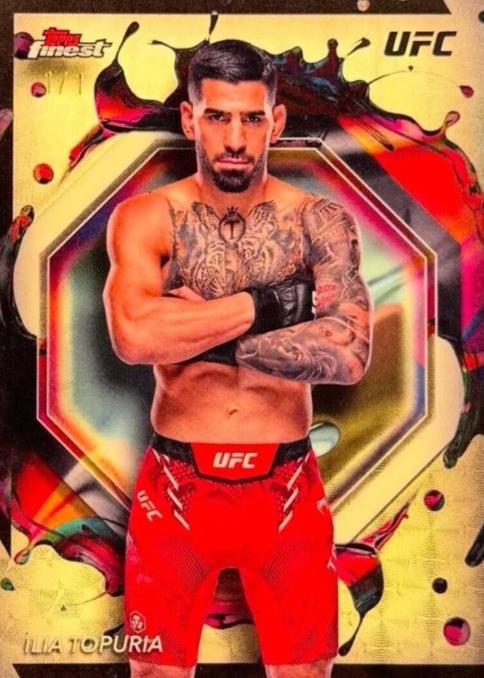 2024 Topps Finest UFC Superfractor Ilia Topuria #282 /1