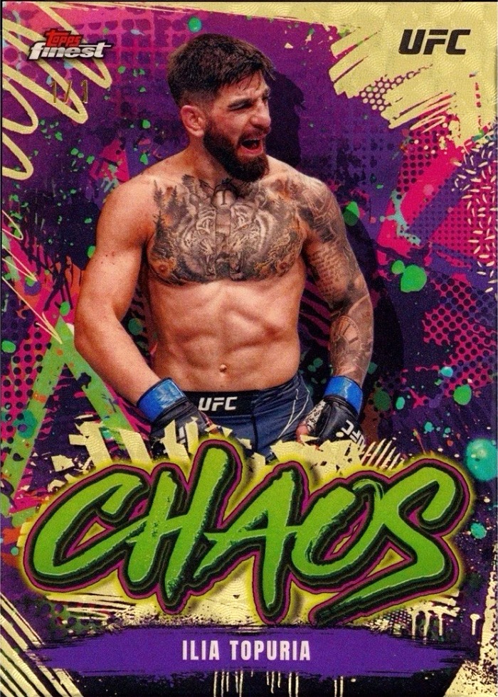 2024 Topps Finest UFC Superfractor Ilia Topuria #CHA-1 /1