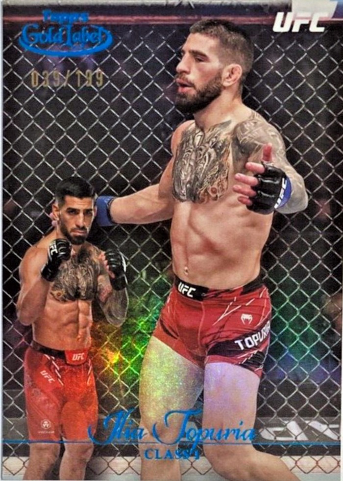 2024 Topps Gold Label UFC Class 1 Blue Ilia Topuria #8 /199