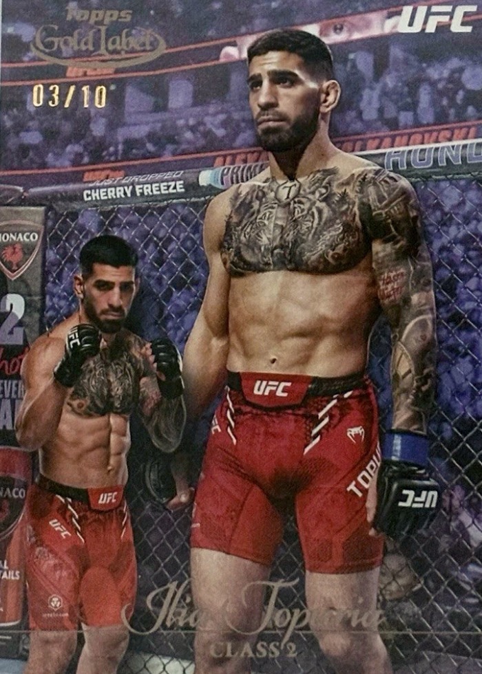 2024 Topps Gold Label UFC Class 2 Black Ilia Topuria #8 /10